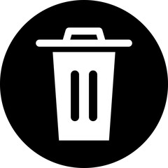 Trash Fill circle Icon