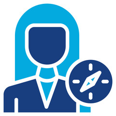 Antiquarian Woman icon vector image. Can be used for Archeology.