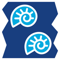 Fossil icon vector image. Can be used for Archeology.