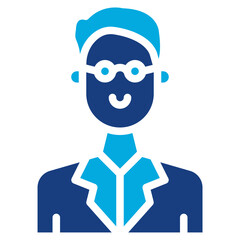 Professor icon vector image. Can be used for Archeology.