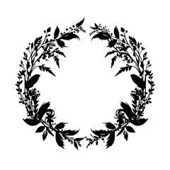 wreath SVG, wreath png, wreath frame, frame svg, frame illustration, wreath illustration, frame, vector, vintage, picture, empty, photo, border, wood, blank, decoration, gold, art, design, wooden, ant