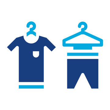 Hanging Clothes icon vector image. Can be used for Laundry.