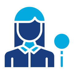 Dermatogist Female icon vector image. Can be used for Dermatology.