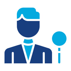 Dermatogist Male icon vector image. Can be used for Dermatology.