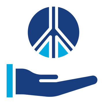 Pacifism icon vector image. Can be used for Human Rights.