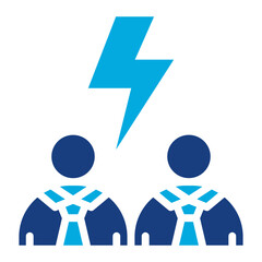 Altercation icon vector image. Can be used for Human Resource.