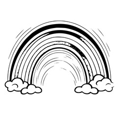 rainbow clipart, rainbow png, rainbow svg, rainbow vector, outline, line art, vector, cloud, illustration, rainbow, sky, art, design, clouds, weather, symbol, icon, nature, water, pattern, sun, rain, 