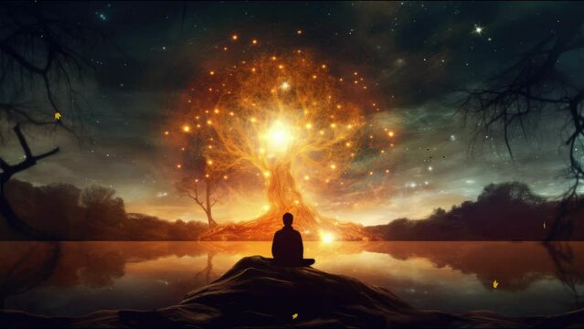 Contemplation Under the Cosmic Canopy