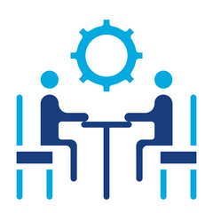 Company Meeting icon vector image. Can be used for Product Management.