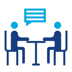 Interview icon vector image. Can be used for Product Management.