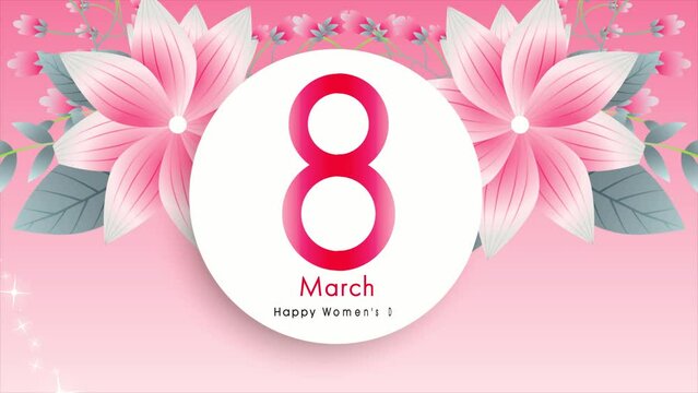 8 March  Happy women's day ident  4k 