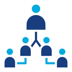 Team Hierarchy icon vector image. Can be used for Product Management.