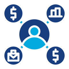 Employee Operation icon vector image. Can be used for Staff Management.