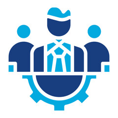 Employee Productivity icon vector image. Can be used for Staff Management.