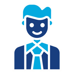 Staff Male icon vector image. Can be used for Staff Management.