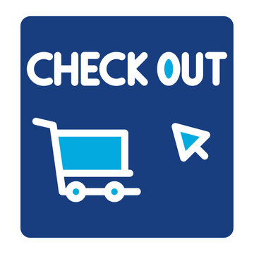 Checkout Button icon vector image. Can be used for Ecommerce Store.