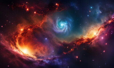 space galaxy background. generative ia