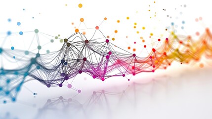 A realistically technical system lines connecting different flow states