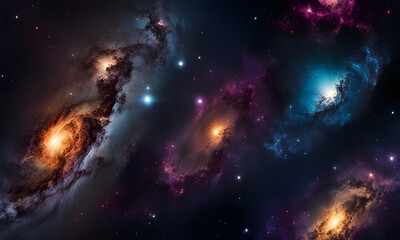 space nebula. generative ia