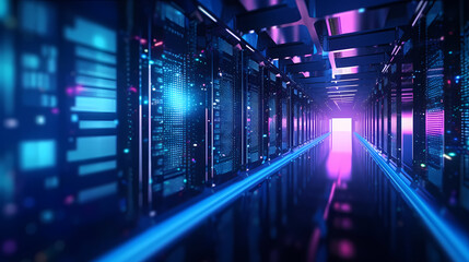 Fototapeta premium Data center server room