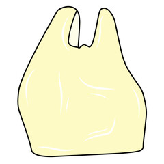 plastic bag vector icon