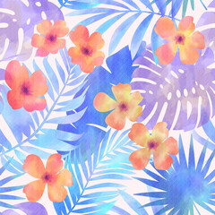 Colorful Tropical Summer Pattern Design
