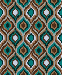 Aztec Brush Effect Design Pattern