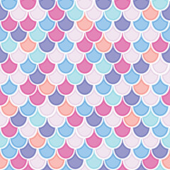 Colorful Fish Scales Pattern Design