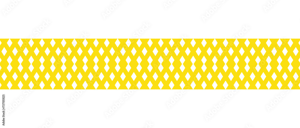 Aufkleber abstract seamless repeatable yellow arrow cross line vector.