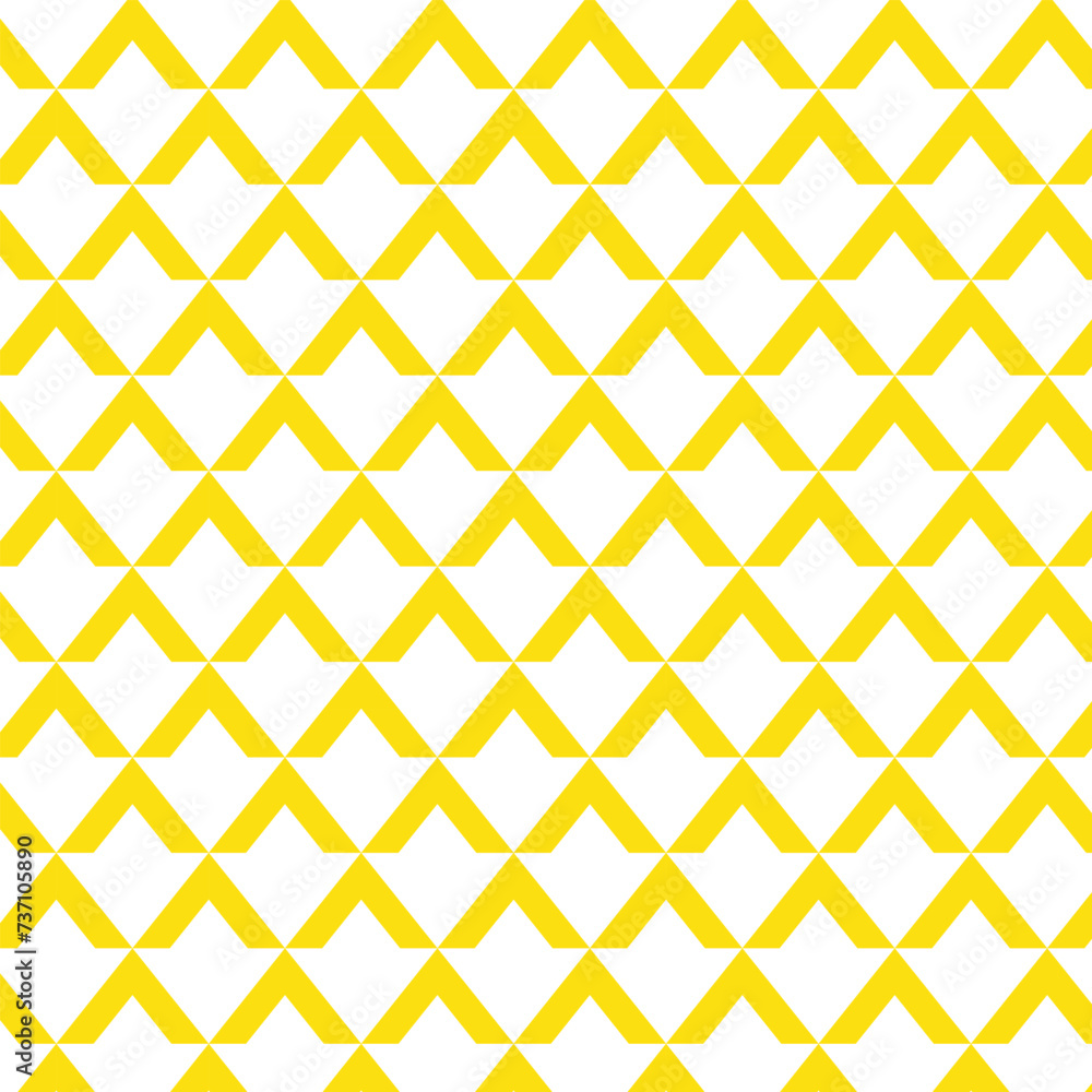 Poster abstract seamless repeatable up yellow arrow pattern.