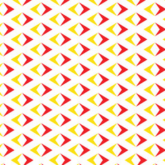 abstract seamless repeatable red yellow arrow pattern.