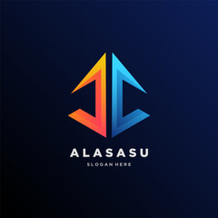 Logo company colorful gradient style
