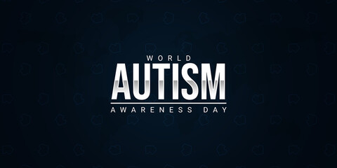 World Autism awareness day observed each year on April 2nd across the globe. It's okay to be different. Healthcare concept.  - obrazy, fototapety, plakaty