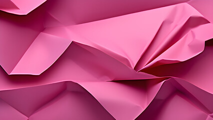 abstract pink crumpled paper texture