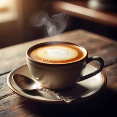 Foto op Aluminium Kaffee in einer Kaffeetasse © Conny Kämmerer