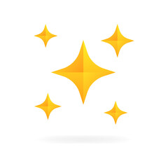 Obraz premium Star icon set. Star icons. Flat style. Vector icons