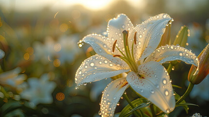 Fototapeta premium floral card for wedding , birthdays, spring, mothers day and greetings , with beautiful flowers