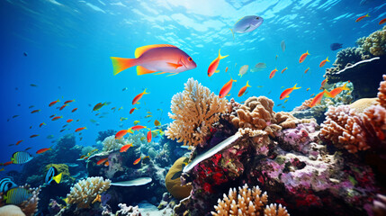 small fish on a coral reef