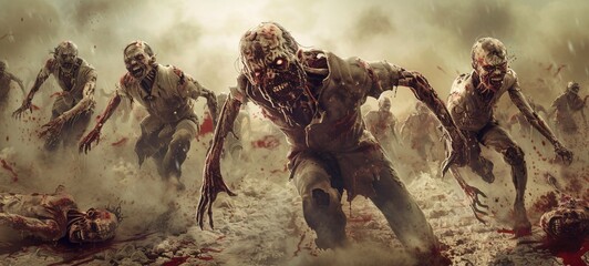 Zombie Apocalypse A Walking Dead Nightmare Generative AI