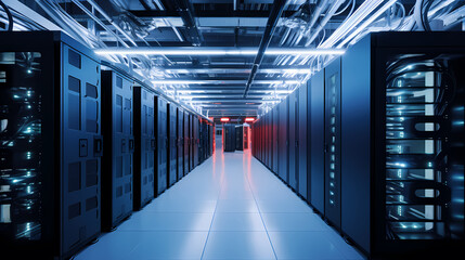 Fototapeta premium Data center, the core hub of the digital era