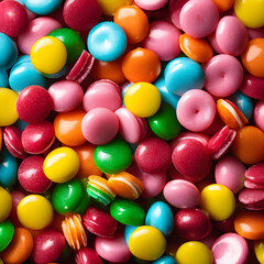 Fototapeta na wymiar colorful candies Generative Ai 생성형 ai