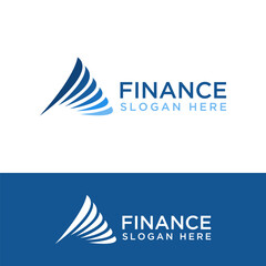 finance, investment, capital logo design vector - obrazy, fototapety, plakaty