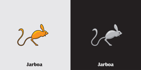 jerboa logo vector silhouette art icon