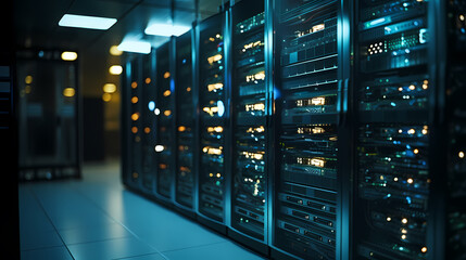 Fototapeta premium Data center security, the key to protecting digital assets