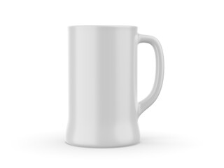 Coffee beer mug cup, 3d template illustration.