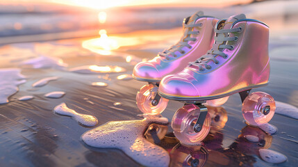 Reflective Roller Skates