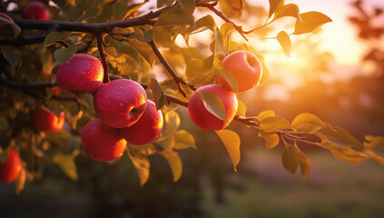 Apple orchard	 - obrazy, fototapety, plakaty