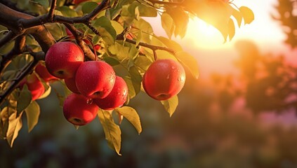 Apple orchard	 - obrazy, fototapety, plakaty