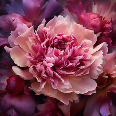 peony flower close-up