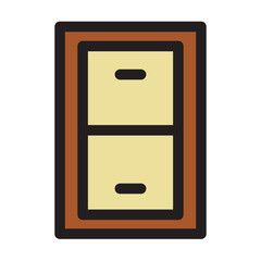 Bussines Management Project Filled Outline Icon